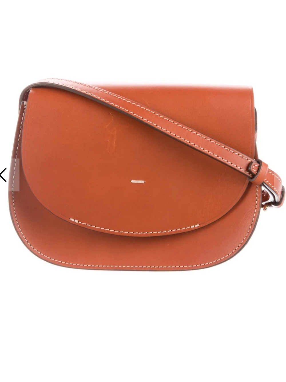 Linjer Mini Leather Crossbody Saddlebag